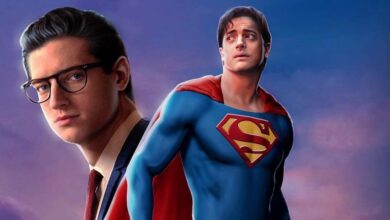 Fan art of young Brendan Fraser as Superman