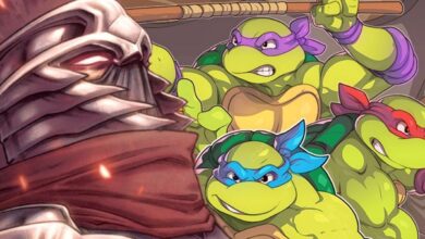 Shredder and the TMNT.