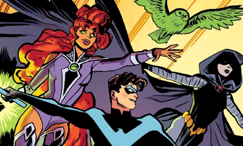 Nightwing Starfire Raven Beast Boy Tales of the Titans Samnee Variant