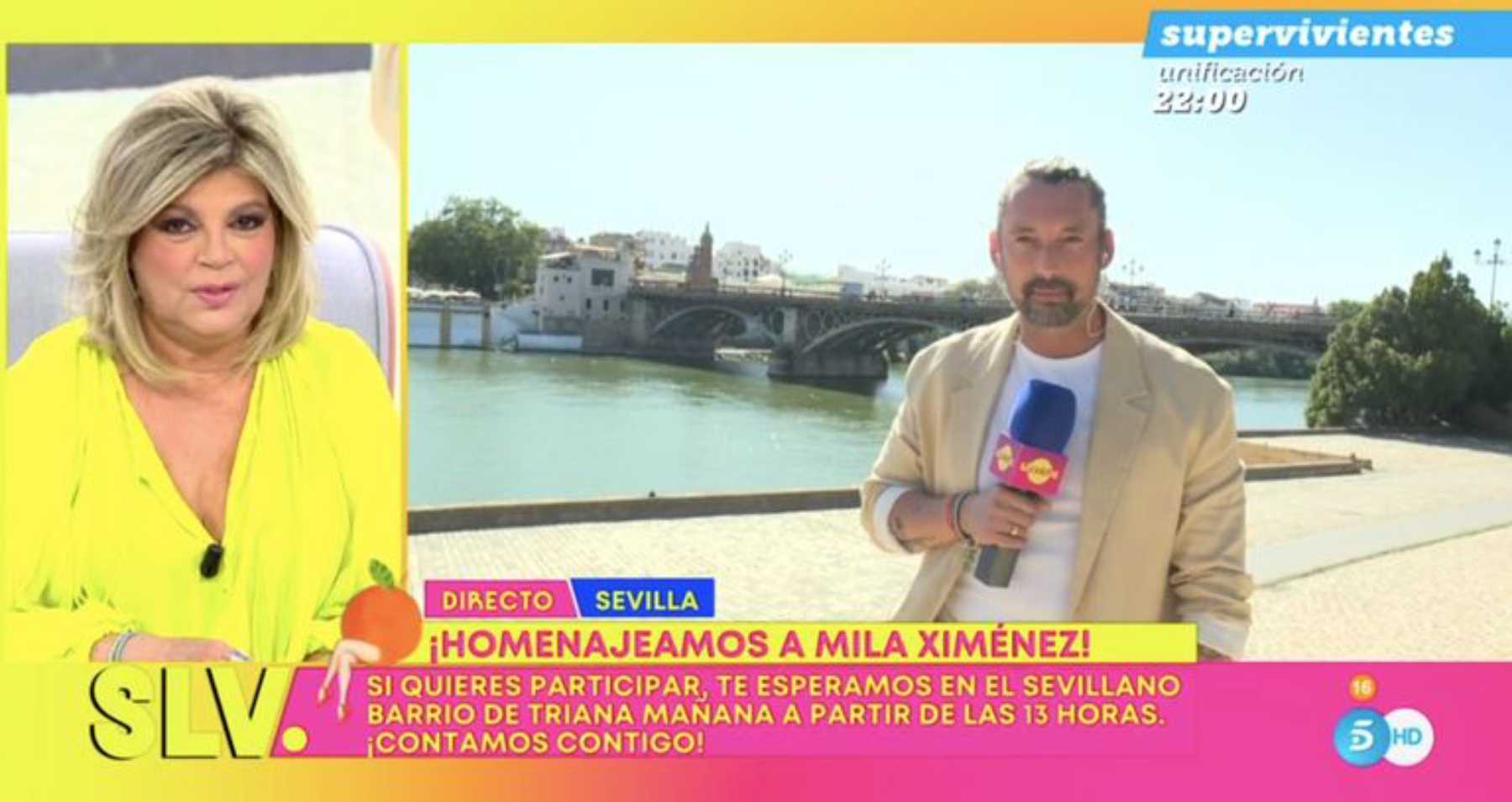 Terelu Campos y José Antonio León en 'Sálvame' / Telecinco