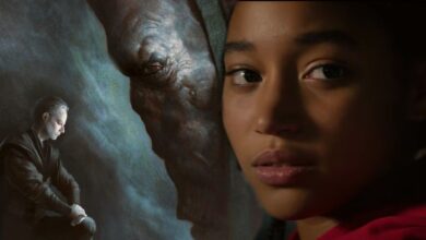 The Acolyte's Amandla Stenberg and art of Darth Plagueis the Wise.