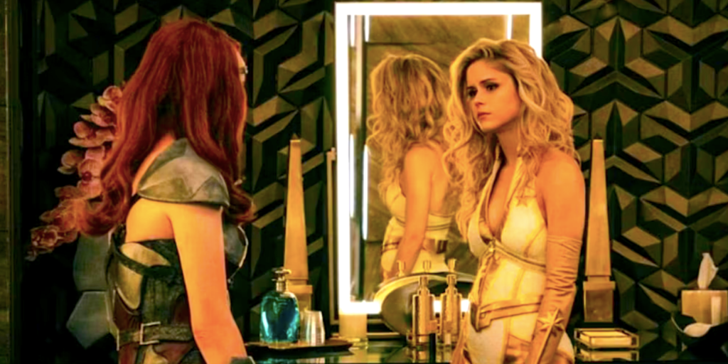 Starlight and Queen Maeve in the bathroom in The Boys season 1