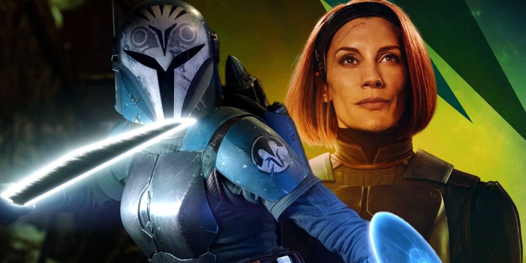 Katee Sackhoff as Bo-Katan Kryze in The Mandalorian season 3
