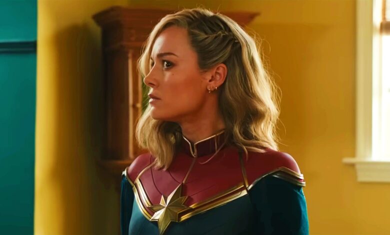 Brie Larson As Carol Danvers Giving Side Eye in The Marvels Trailer