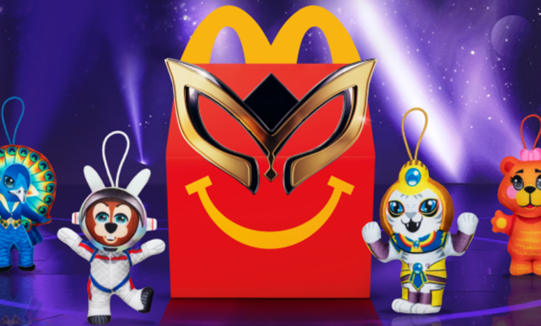The Masked Singer McDonald's Happy Meal with toys
