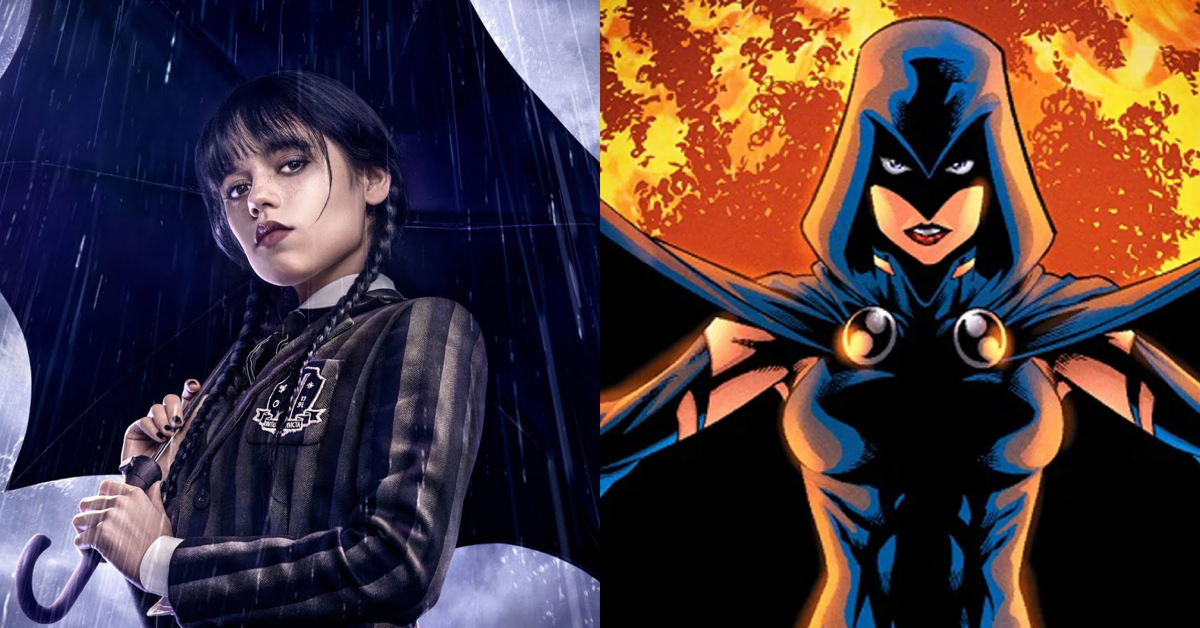Titans Fan Art ve a la estrella del miércoles Jenna Ortega como el cuervo de DCU
