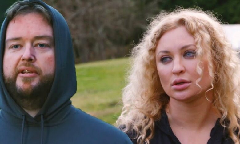 Mike and Natalie In 90 Day Fiance 2 montage with outdoor background