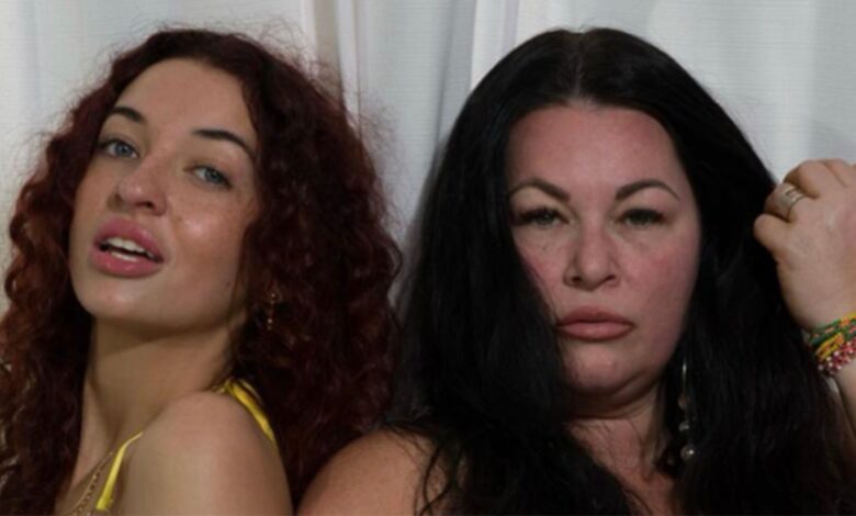 Molly and Olivia Hopkina from 90 Day Fiancé posing with glam hair and makeup