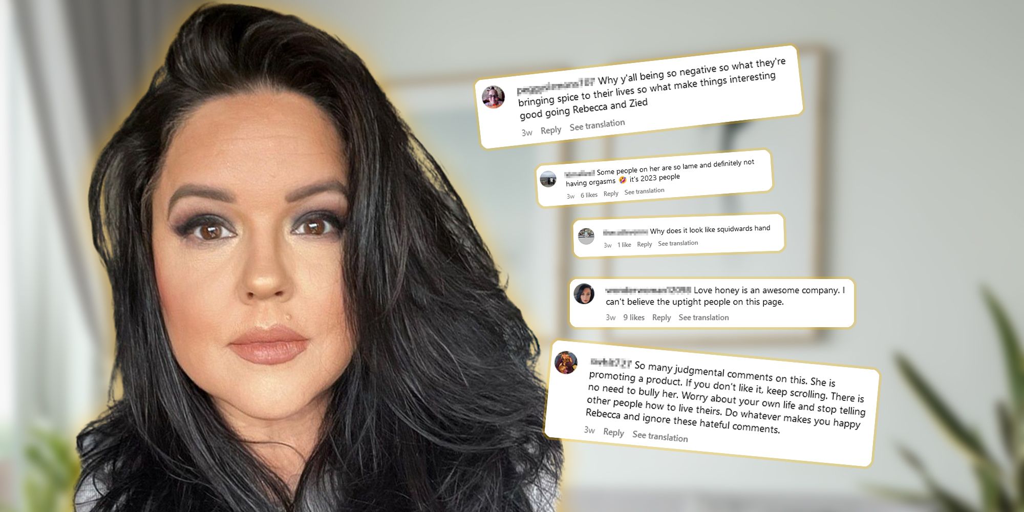 90 Day Fiancé's Rebecca with comments besides her