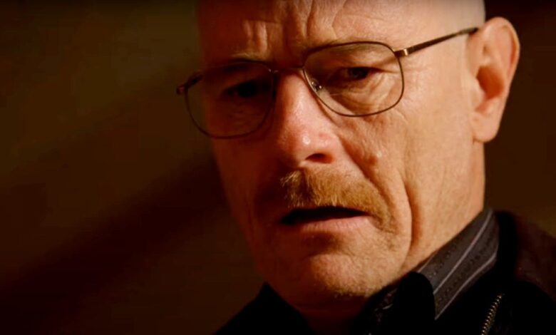 Bryan Cranston as Walter White in Breaking Bad watching Jane die