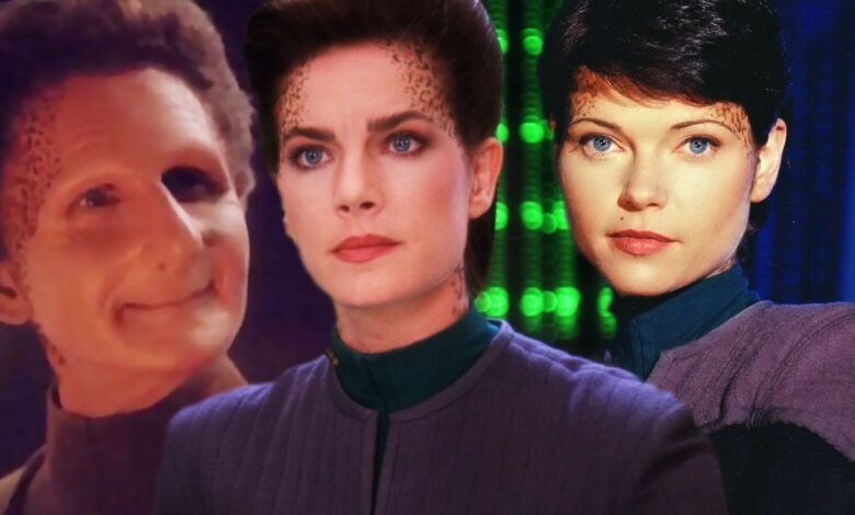 Odo as Curzon Dax, Jadzia Dax, and Ezri Dax in Star Trek: Deep Space Nine