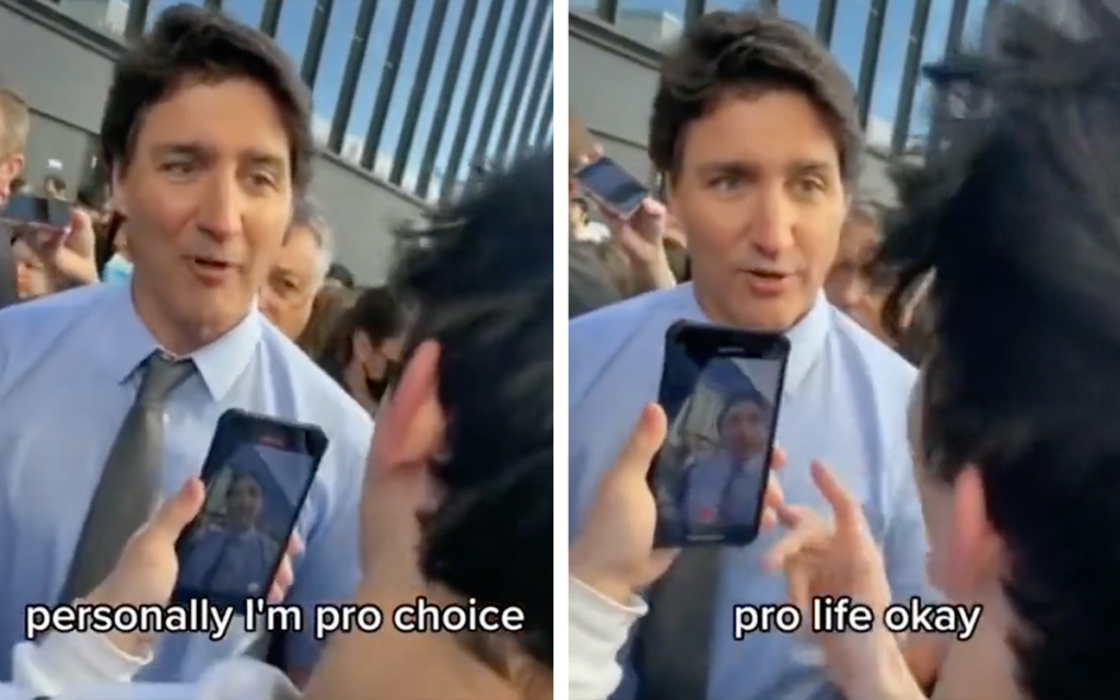 Trudeau a joven antiaborto: 'Necesitas pensar más y rezar menos'