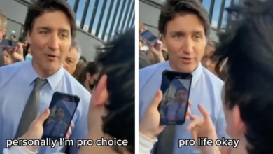 Trudeau a joven antiaborto: 'Necesitas pensar más y rezar menos'