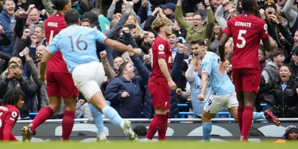 Un Manchester City sin Haaland remonta y arrolla al Liverpool