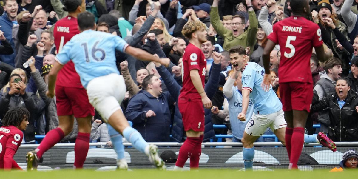 Un Manchester City sin Haaland remonta y arrolla al Liverpool
