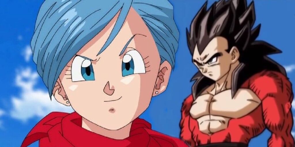Vegeta SSJ4 and Bulma.