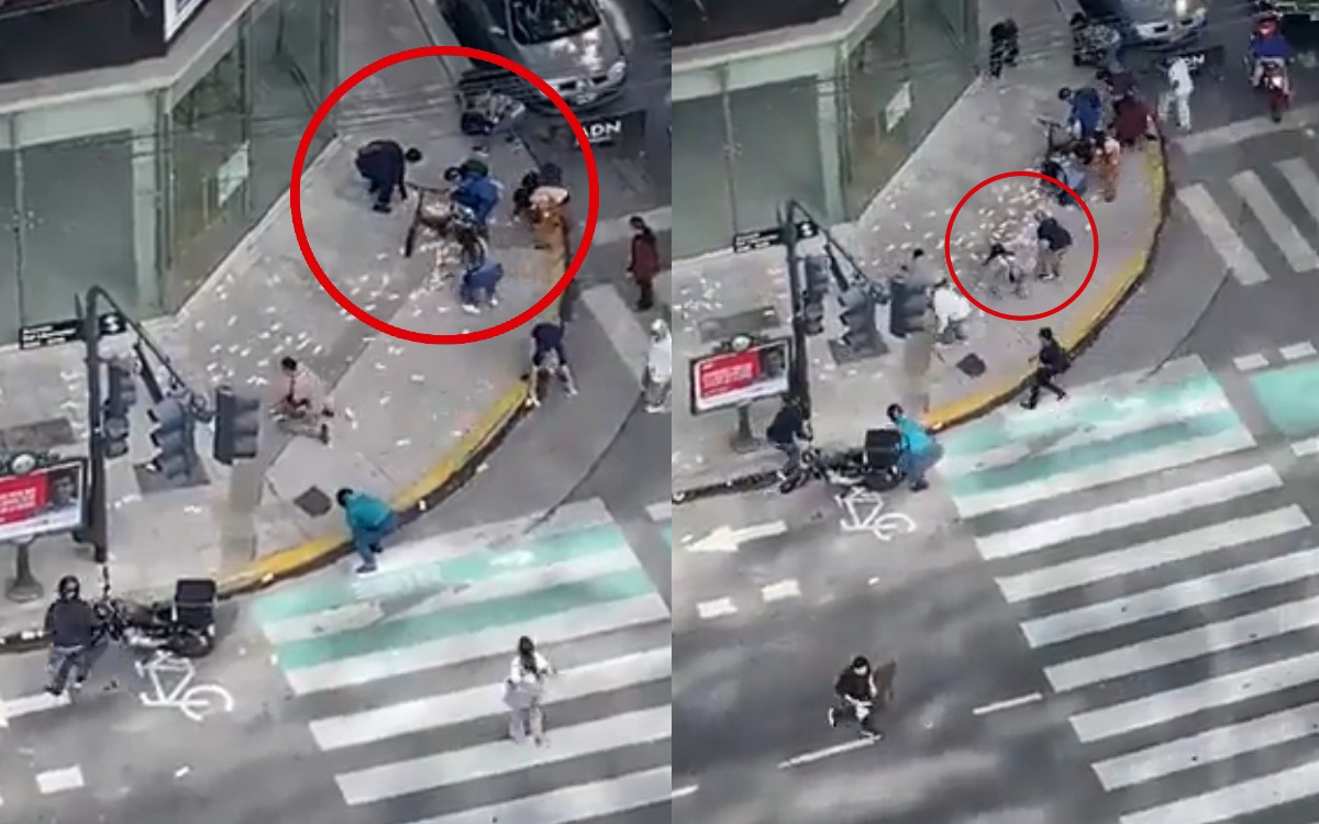 Video | Llueven miles de billetes tras intento de robo en Argentina
