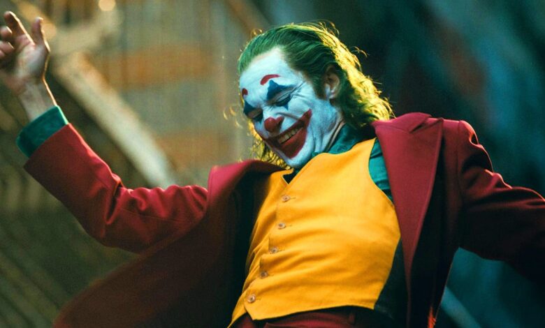 Joaquin Phoenix as Arthur Fleck Dancing Down Stairs In Joker