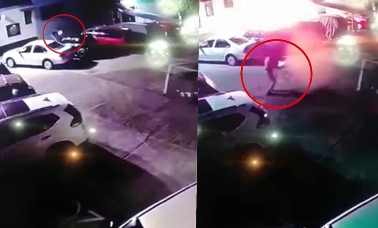 Videos | Hombres encapuchados queman autos en unidad habitacional de Morelia