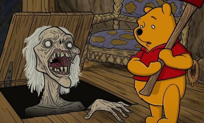 Winnie holding an ax while dealing with a Deadite in Evil Dead art