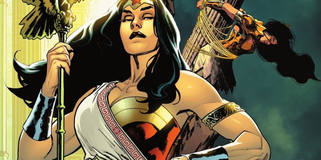 wonder woman as a god
