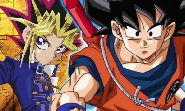 Dragon Ball's Goku and Yu-Gi-Oh!'s Yugi.