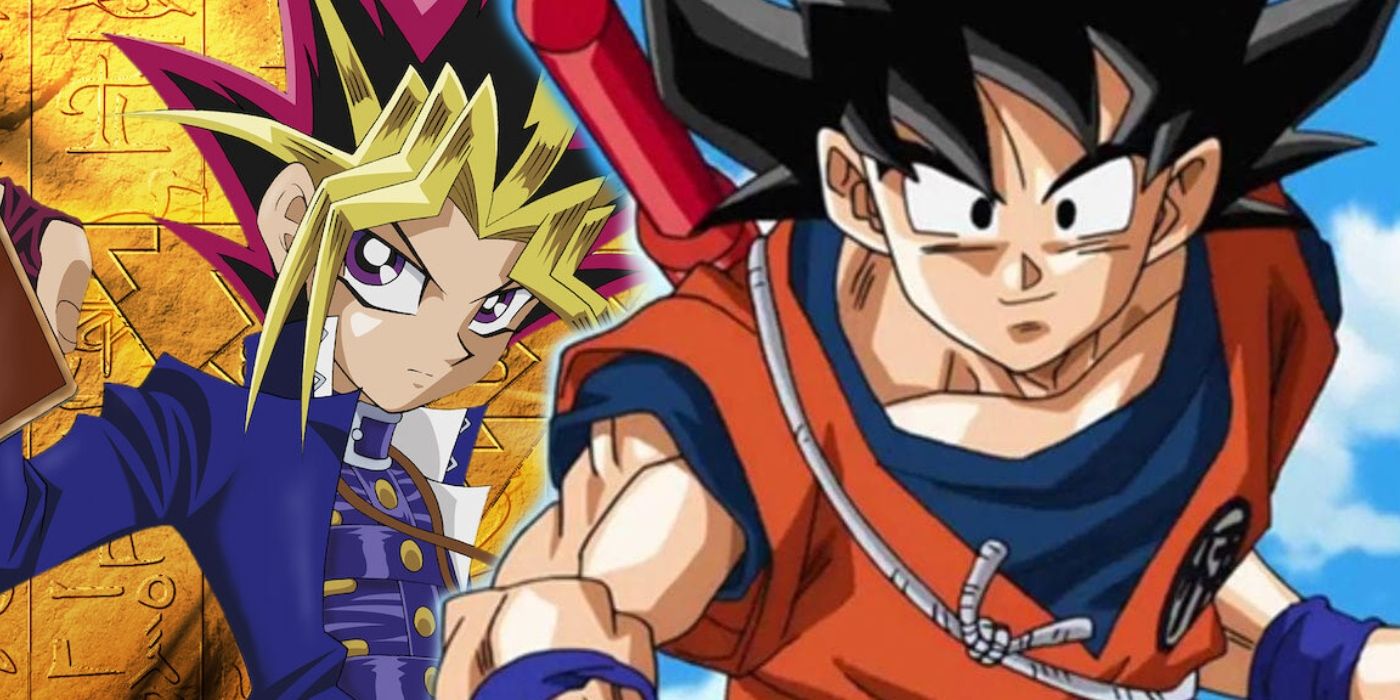Dragon Ball's Goku and Yu-Gi-Oh!'s Yugi.