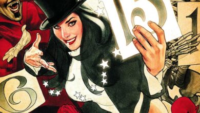 Zatanna performing magic in the DC Comics