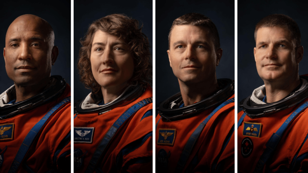 conoce los astronautas que orbitarán la Luna