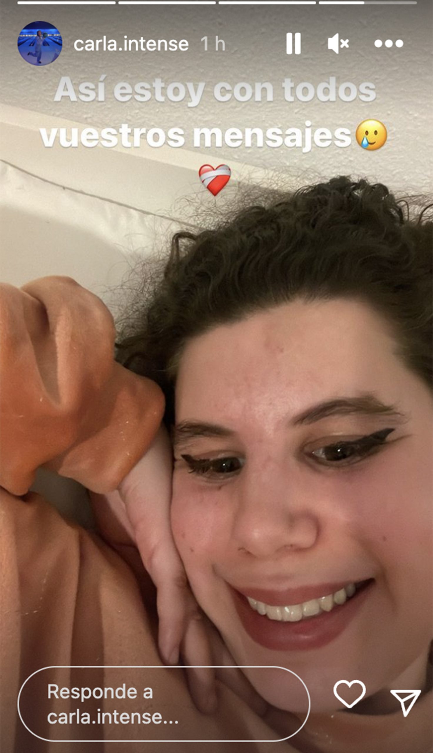 Storie de Carla Vigo. / Instagram