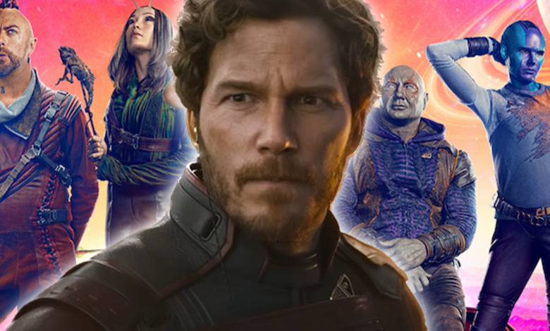 peter quill kraglin mantis drax and nebula in guardians of the galaxy 3