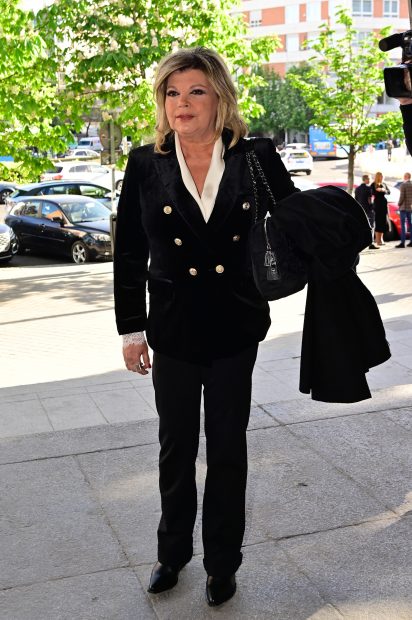 Terelu Campos en el funeral de Laura Valenzuela. / Gtres