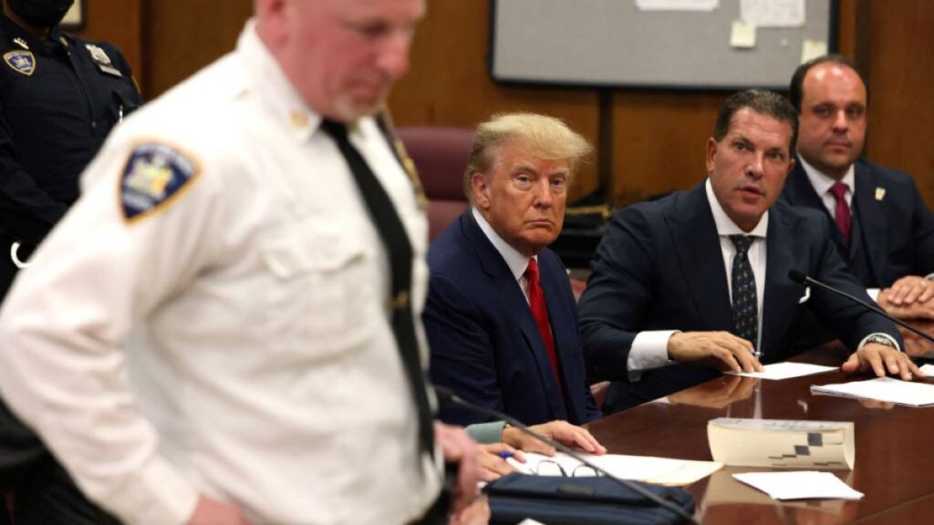 su discurso tras declararse no culpable de los cargos penales