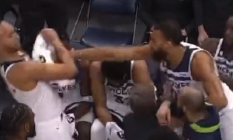 ¡Rudy Gobert le suelta un puñetazo a un compañero de equipo!