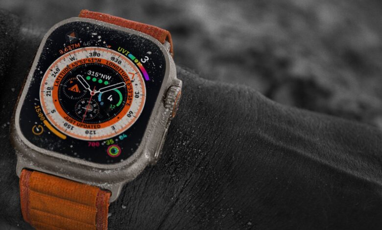 Apple Watch Ultra worn on wrist