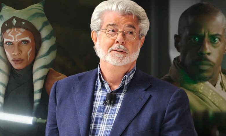 George Lucas, Ahsoka Tano, and Kelleran Beq.