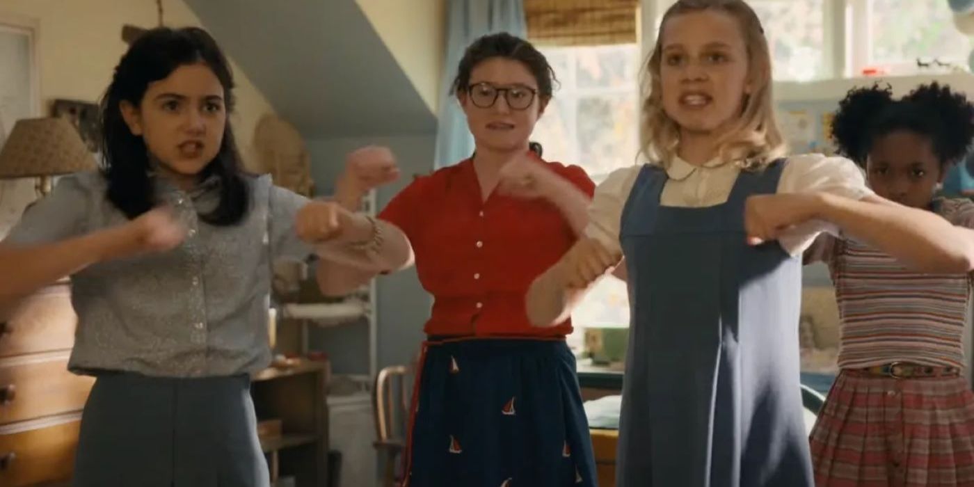 All the girls cheering in Are You There God? It's Me, Margaret.