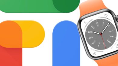 Google Fi logo next to Apple Watch