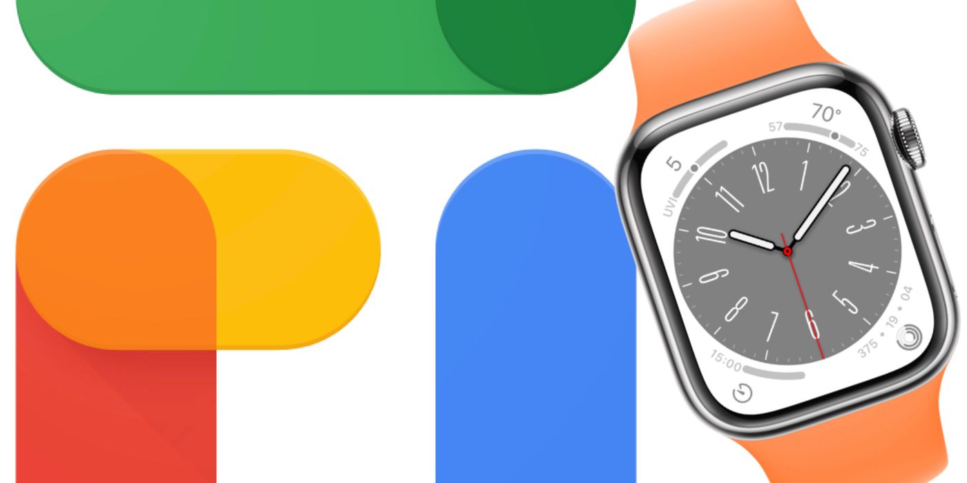 Google Fi logo next to Apple Watch