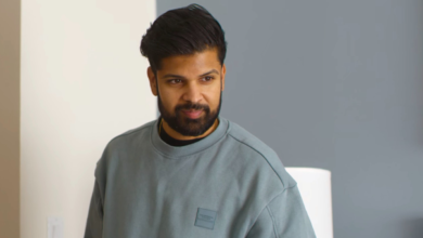 Aashay SHah Indian Matchmaking wearing gray shirt