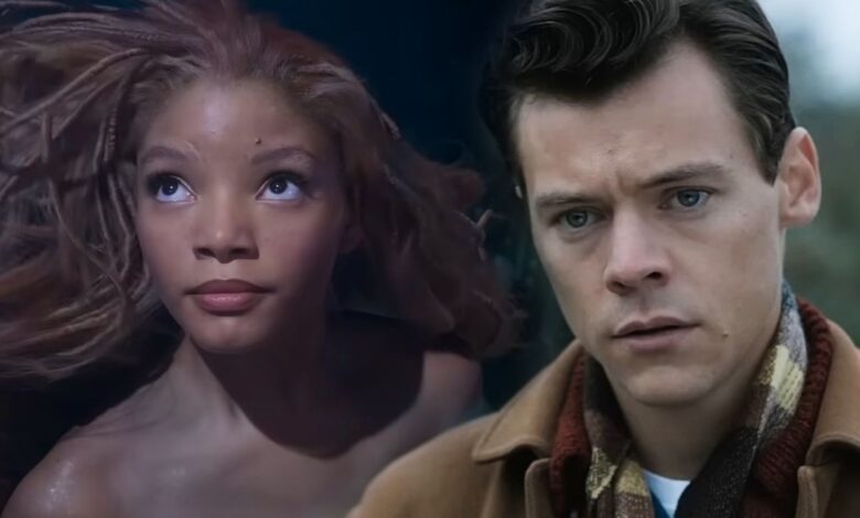 The Little Mermaid Halle Bailey and Harry Styles in Ariel