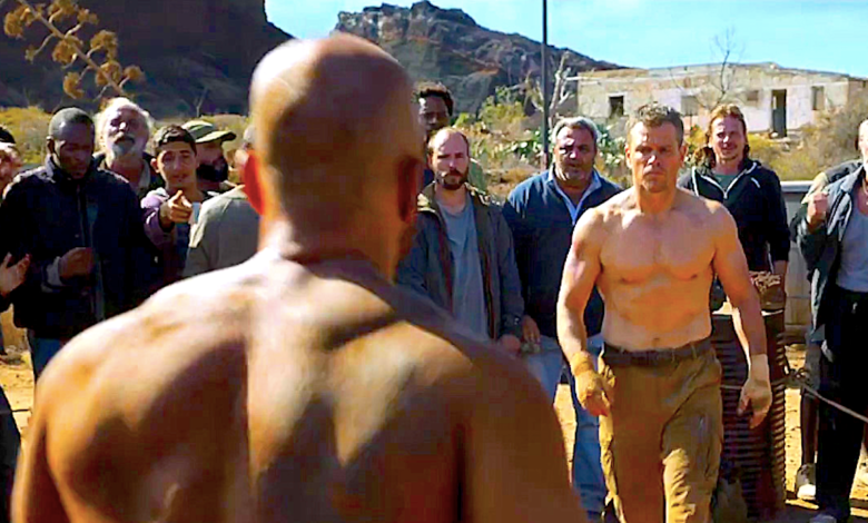 Jason fighting in Jason Bourne 2016
