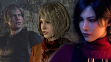 Ada and Ashley staring down Leon
