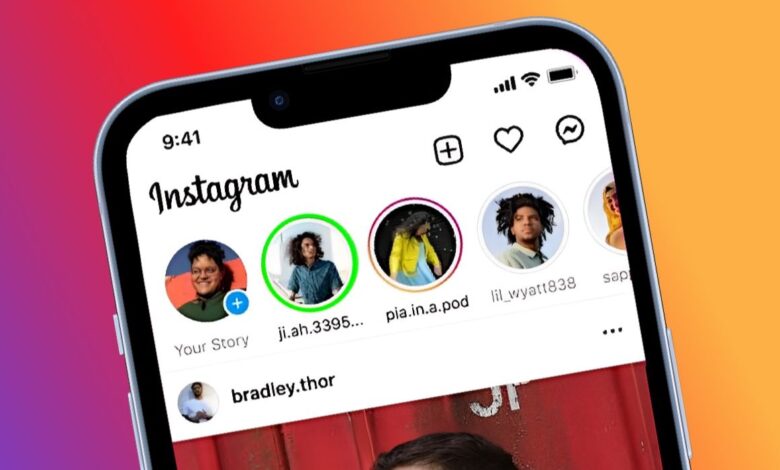 Instagram green circle around story