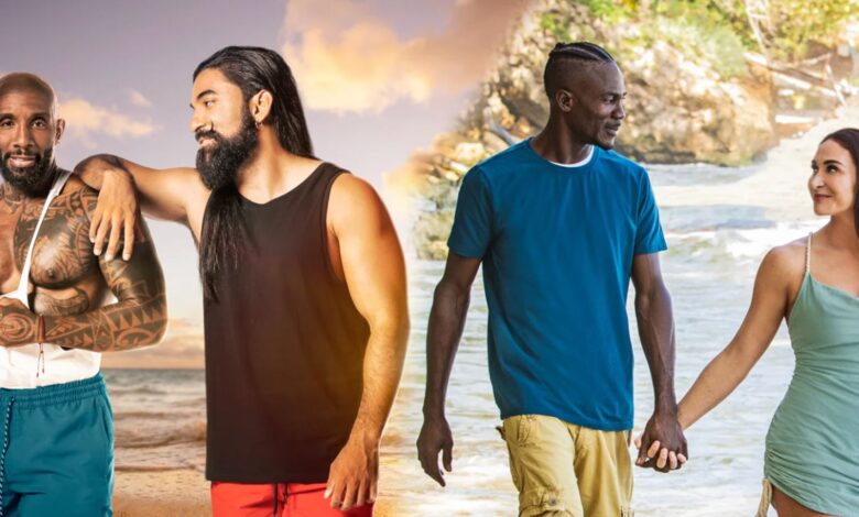 90 Day Fiancé: Love In Paradise Season 3 couples on the beach