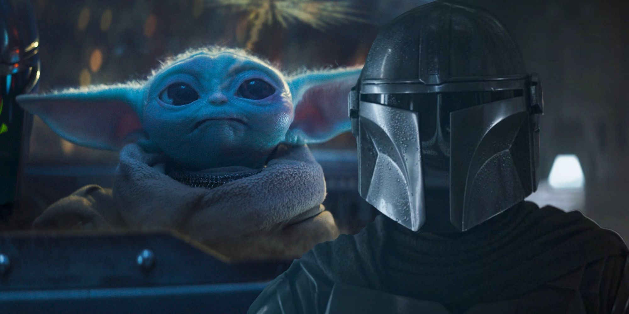 Din Djarin and Grogu in The Mandalorian