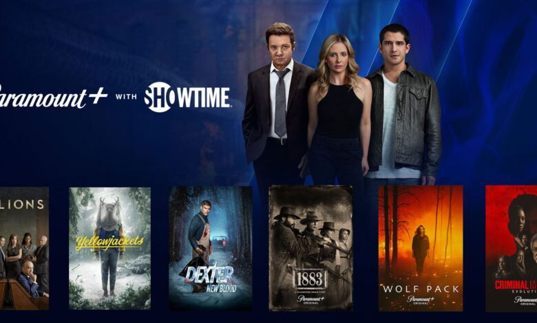 Paramount Plus and Showtime shows