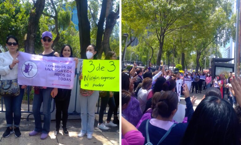 ‘Ningún agresor en el poder’: feministas piden aprobar ley 3 de 3