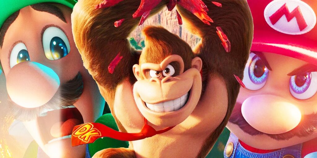 Donkey Kong, Mario, and Luigi