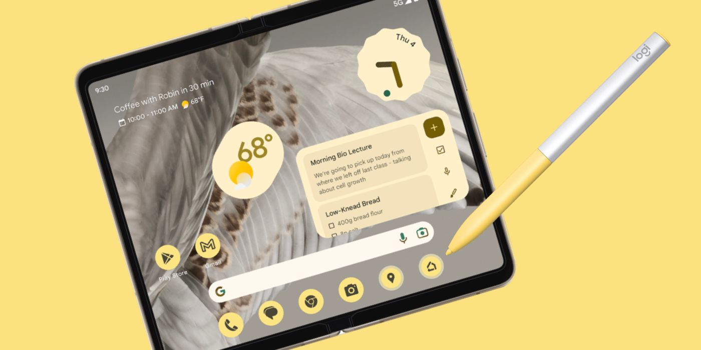 Pixel Fold with Logitech stylus